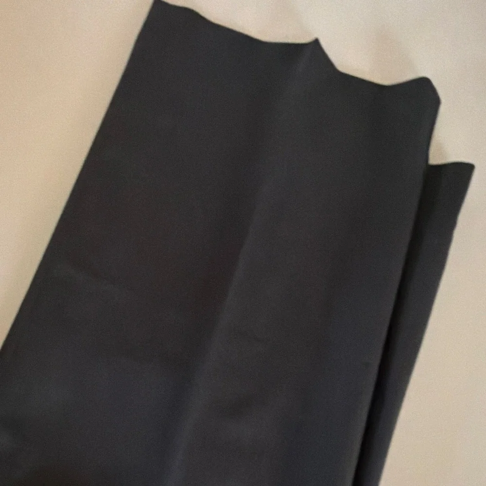 Banana Republic Men's 44x32 Black Super 120s Wool Italian Flat Front Dress Pants